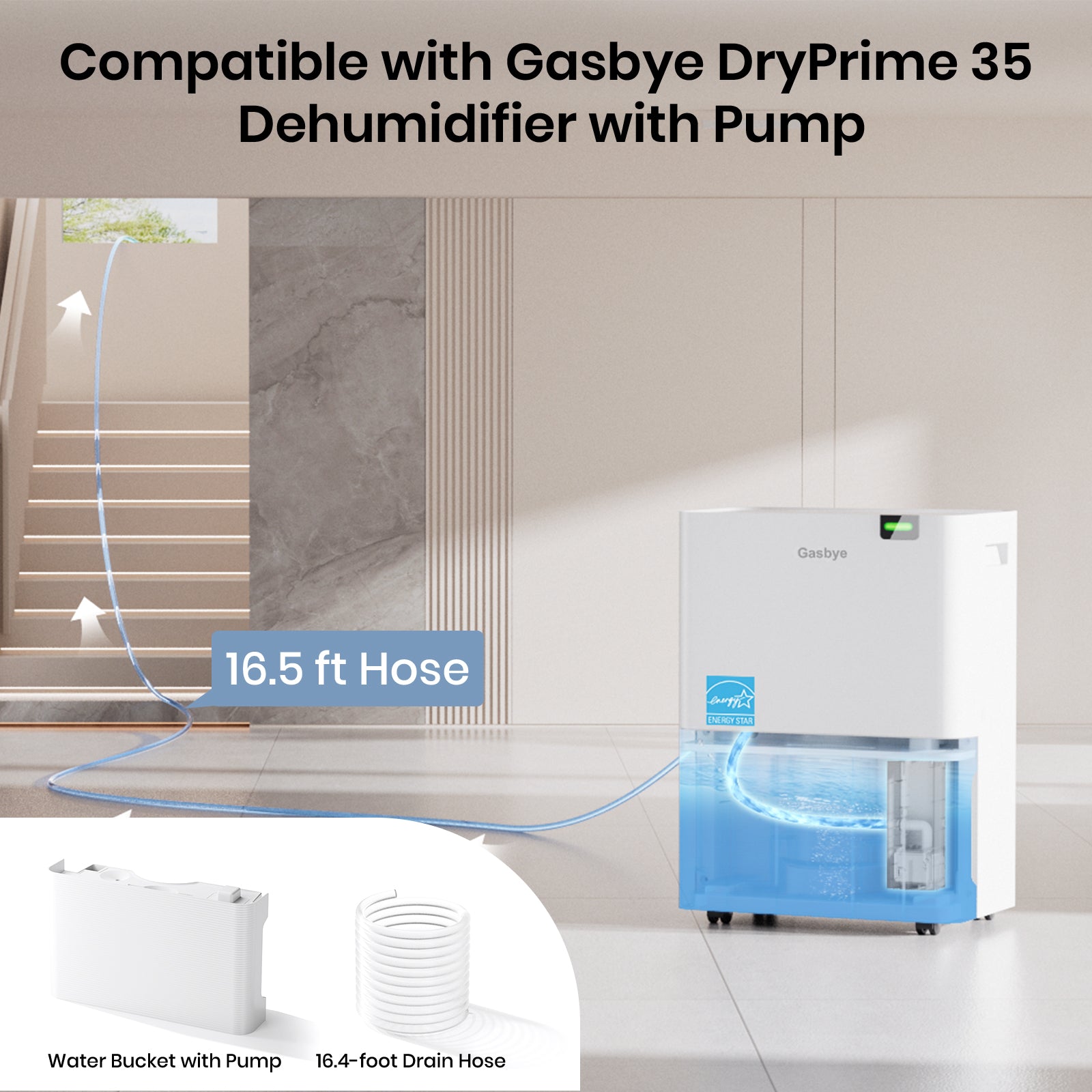Compatible with Gasbye DryPrime 35 Dehumidifier with Pump
