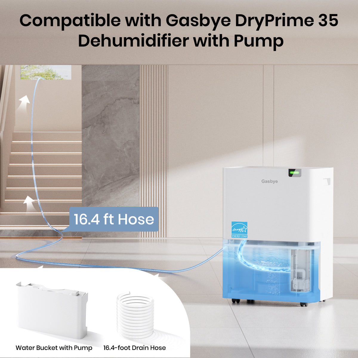 Compatible with Gasbye DryPrime 35 Dehumidifier with Pump