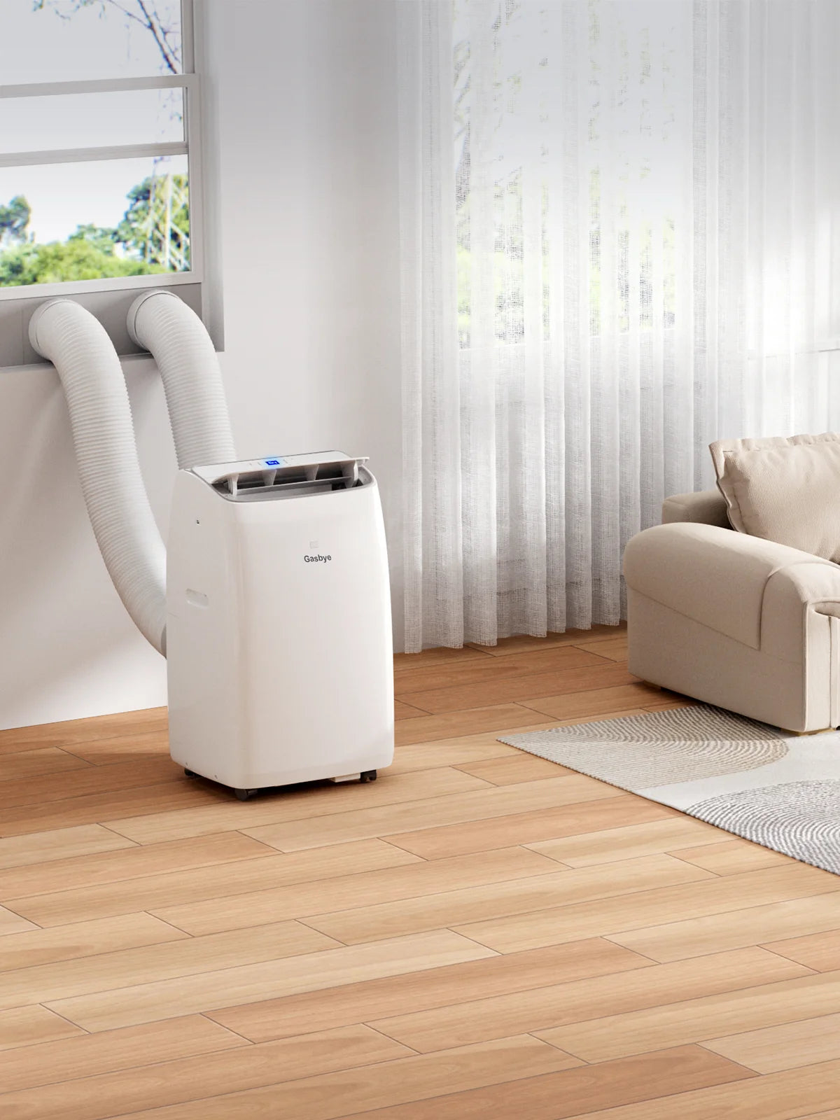 CoolPrime 12000w AC in living room scene