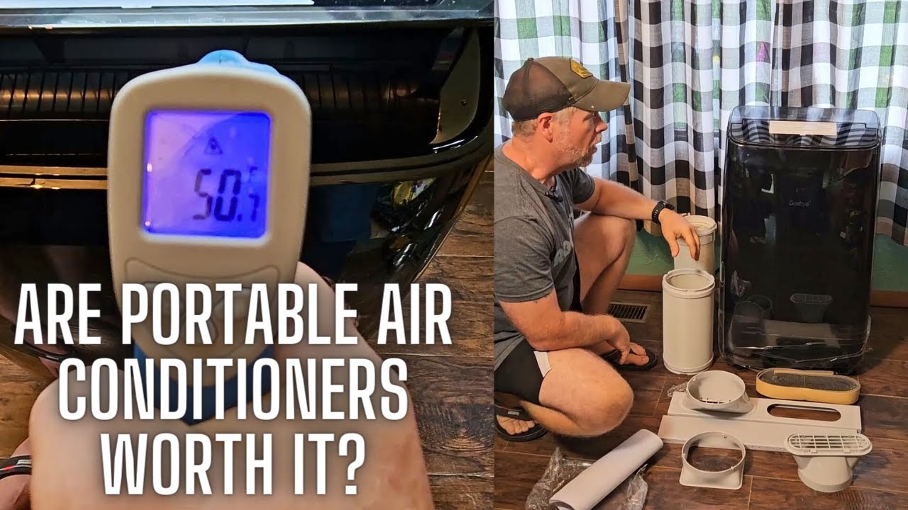 Load video: Gasbye Dual Hose Portable Air Conditioner Review