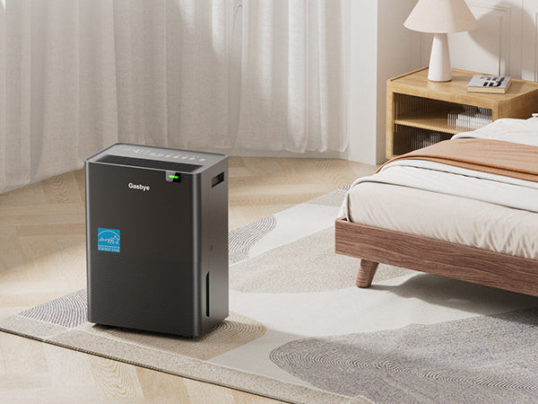 DryPrime 35BP dehumidifier in bedroom scene