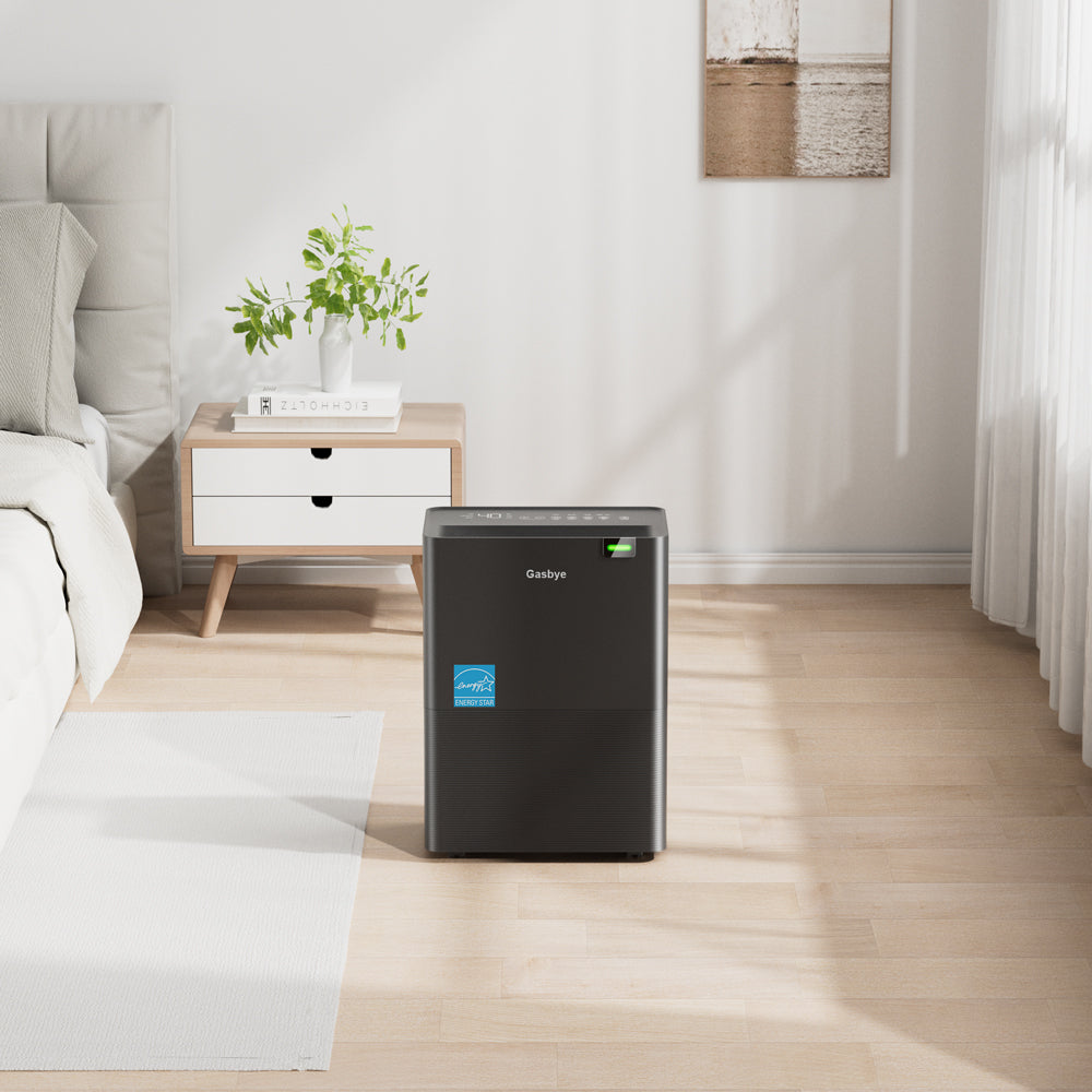 DryPrime 35BP dehumidifier in bedroom scene