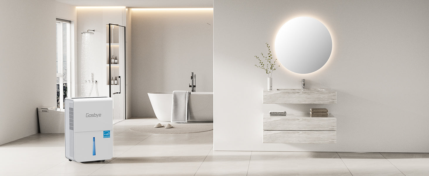 DryPrime 50W dehumidifier in baseroom scene