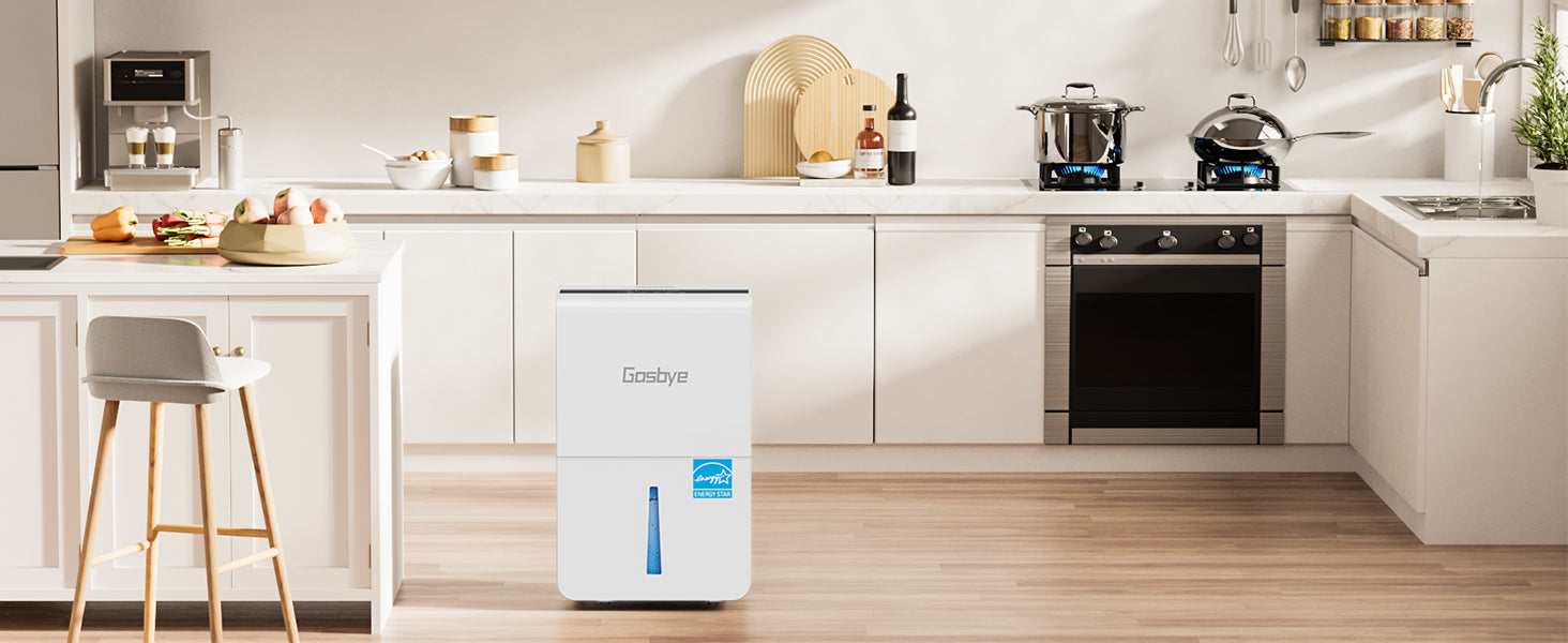 DryPrime 50W dehumidifier in kitchen scene