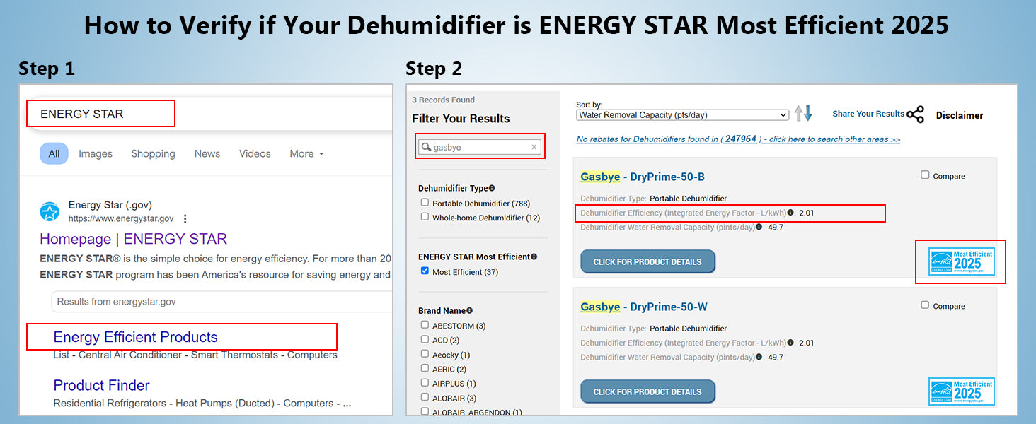 How to Verify if Your Dehumidifier is ENERGY STAR Most Efficient 2025