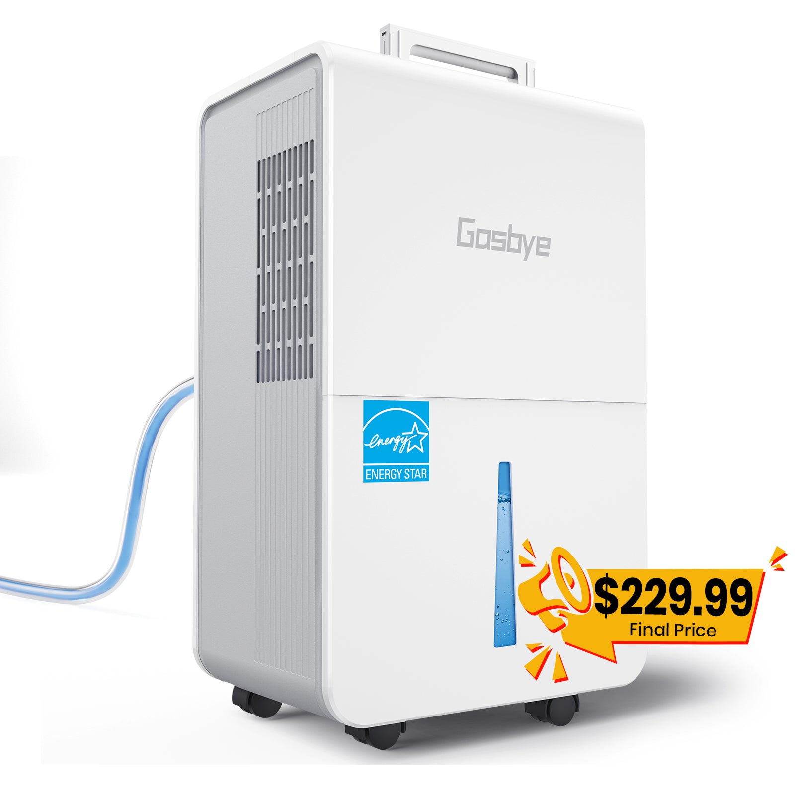 Gasbye 115-Pint Dehumidifier - White