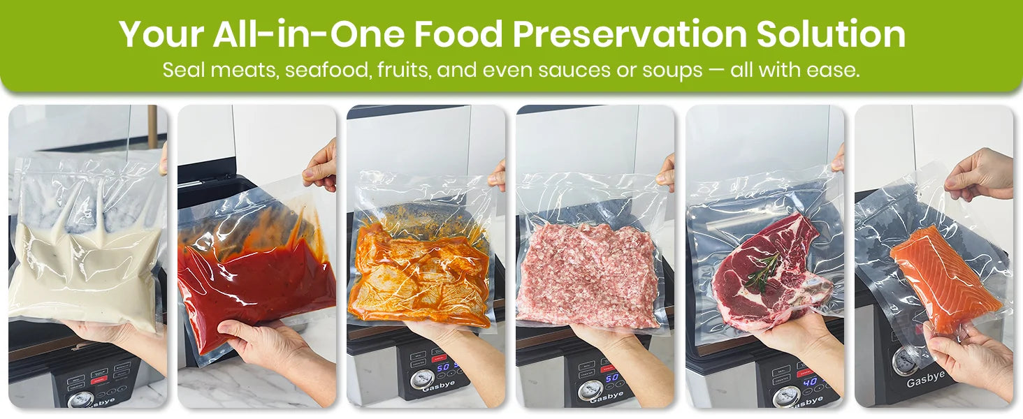 All-in-one food preservation solution with step-by-step process.
