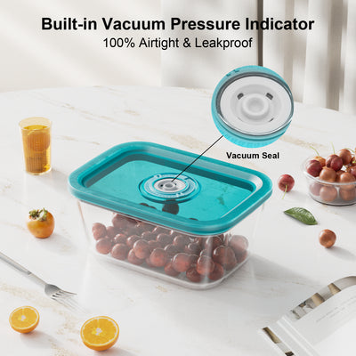Built-in Vacuum Pressure Indicator