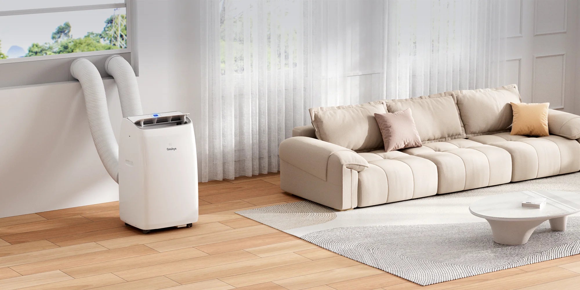 CoolPrime 12000w AC in living room scene