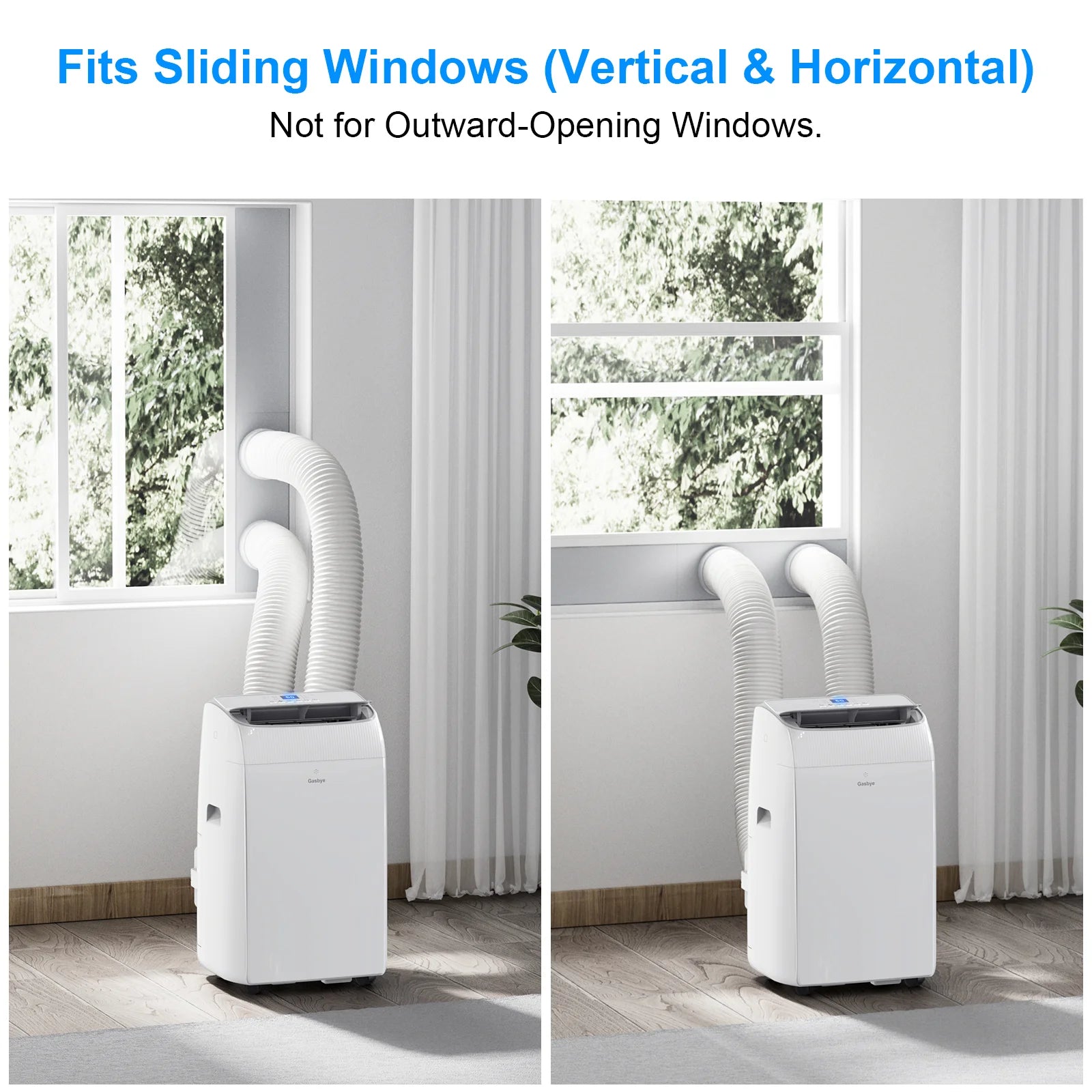 CoolPrime 8000W Air Conditioner Fits Sliding Windows