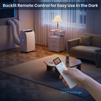 CoolPrime 8000W Air Conditioner comes with Backlit Remote Control