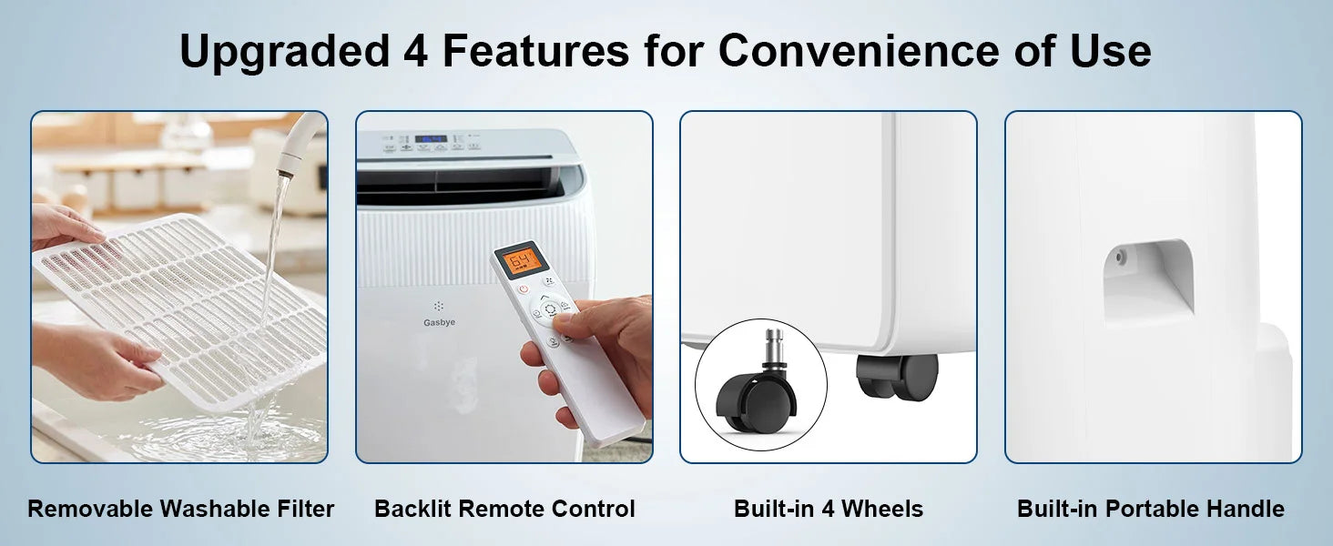 CoolPrime 8000W Upgraded 4 Features for Convenience of Use