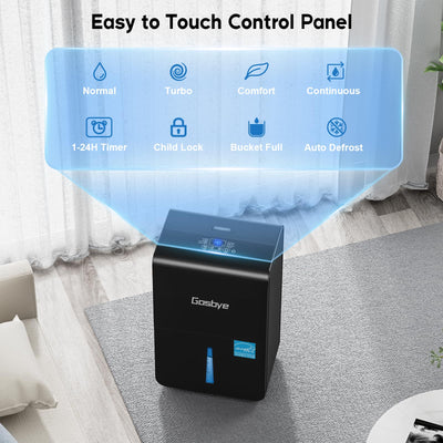 DryPrime 50B Dehumidifier Easy to Touch Control Panel