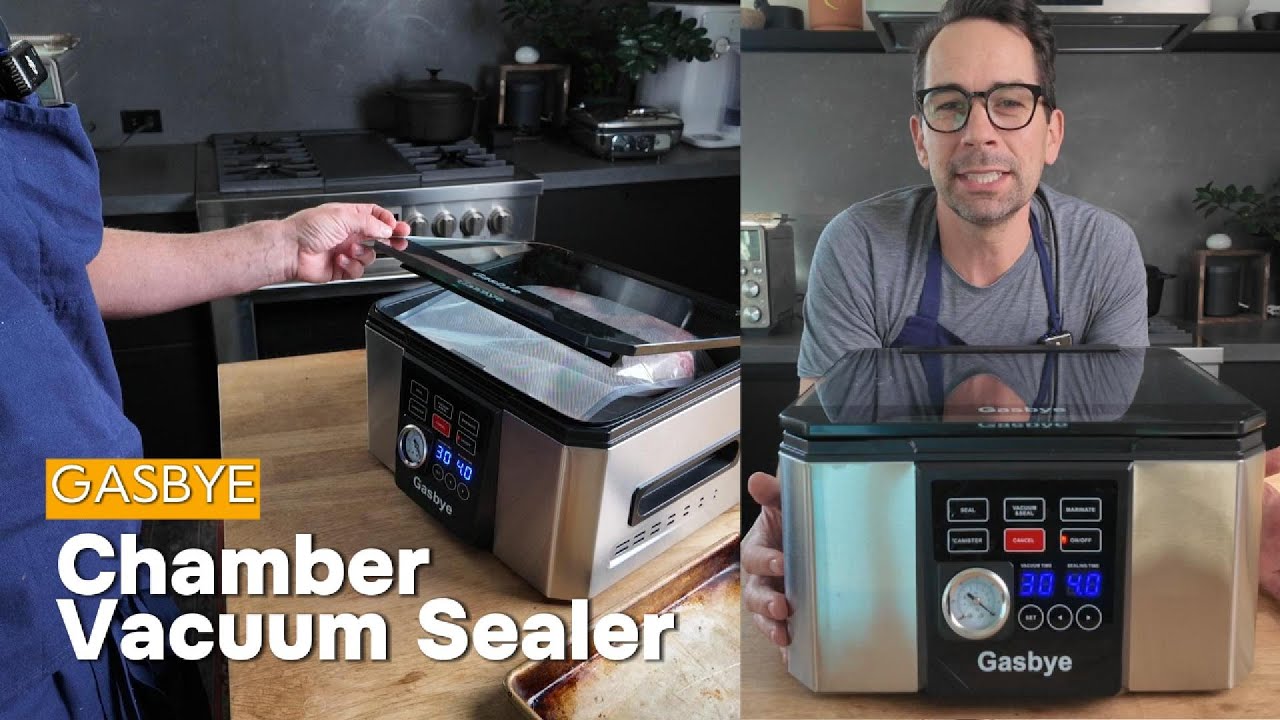 Load video: Gasbye Chamber Vacuum Sealer Demo and Review - It's a Gamechanger!