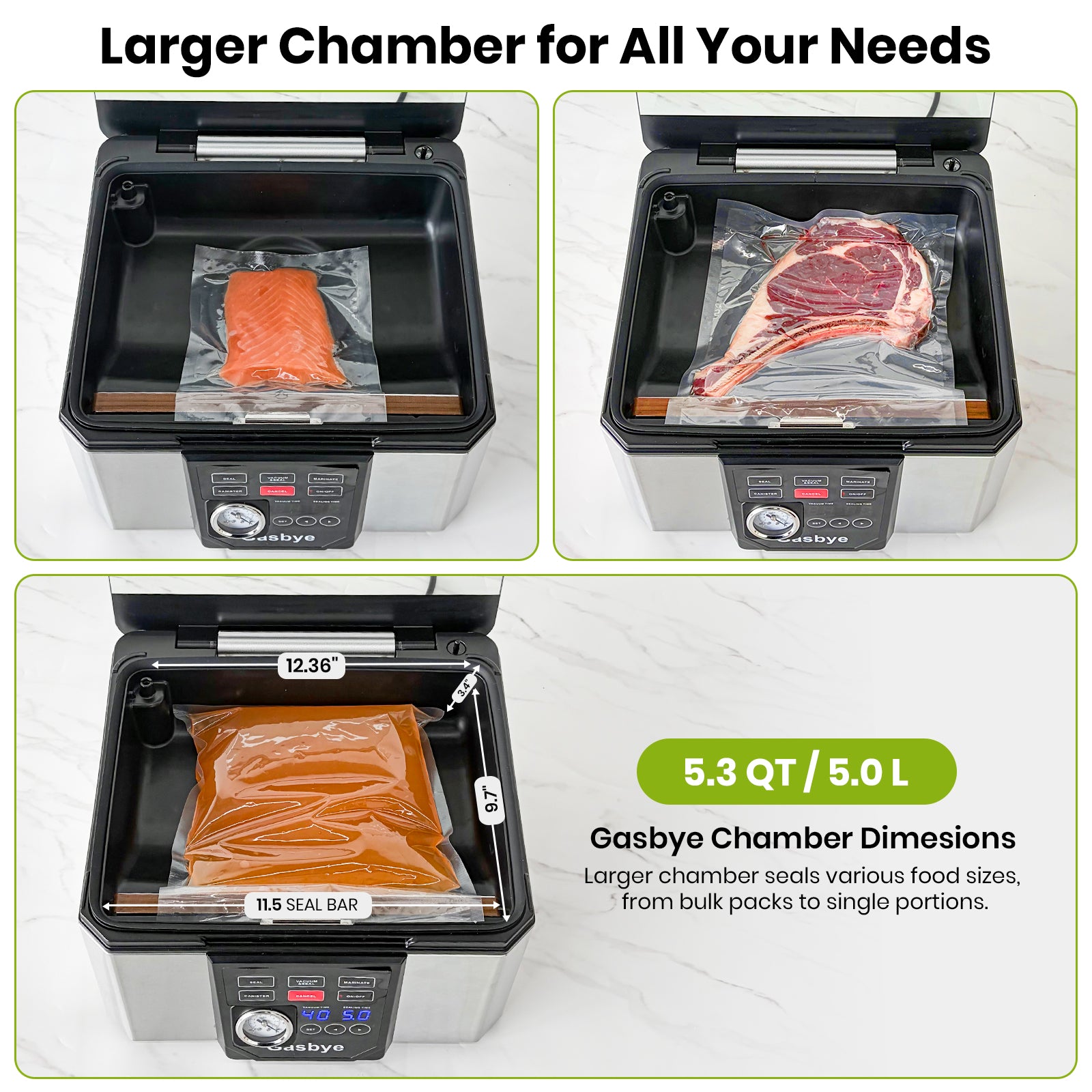 Larger Chamber for All your Needs