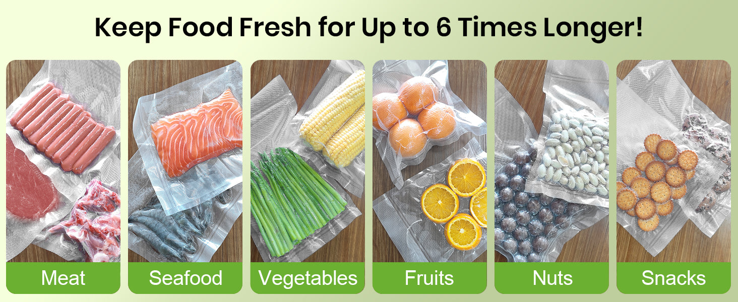 Vacuum Sealer Bag Rolls Keep Food Fresh