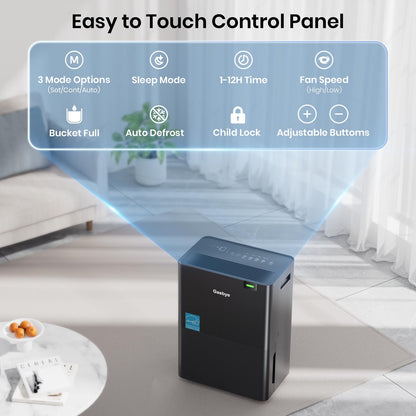 DryPrime 35B Dehumidifier Easy to Touch Control Panel