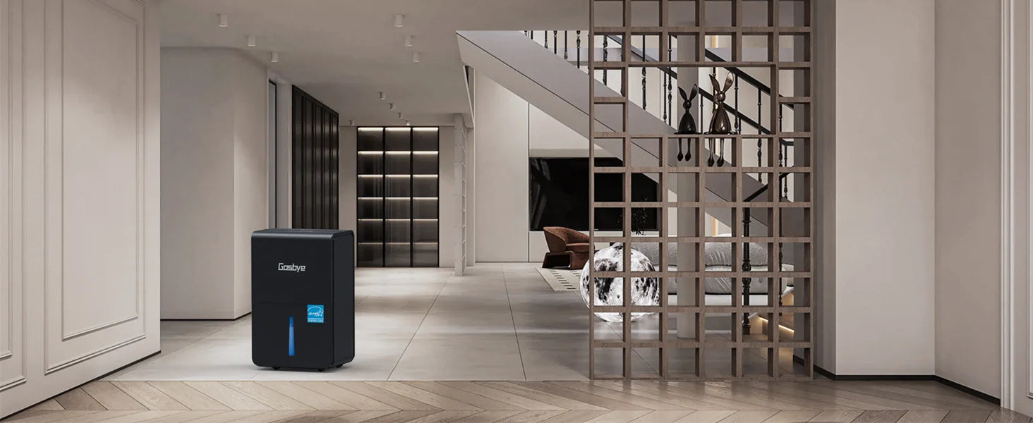 DryPrime 50B dehumidifier in basement scene