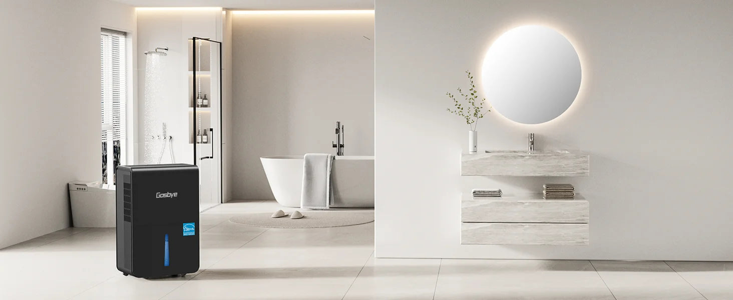 DryPrime 50B dehumidifier in baseroom scene