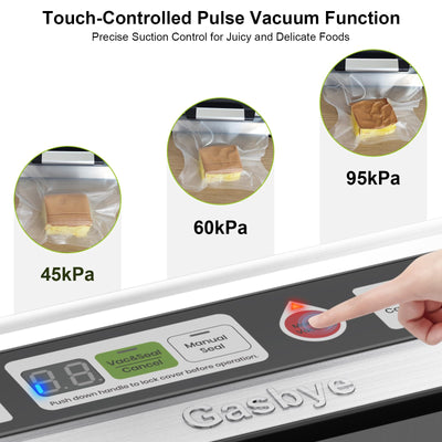 VS5166 Vacuum Sealer with Touch-Controlled Pulse Vacuum Function